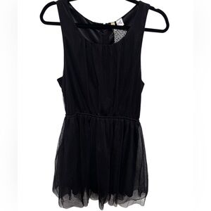 DIVIDED Brand black chiffon dress. Size 12. NWT